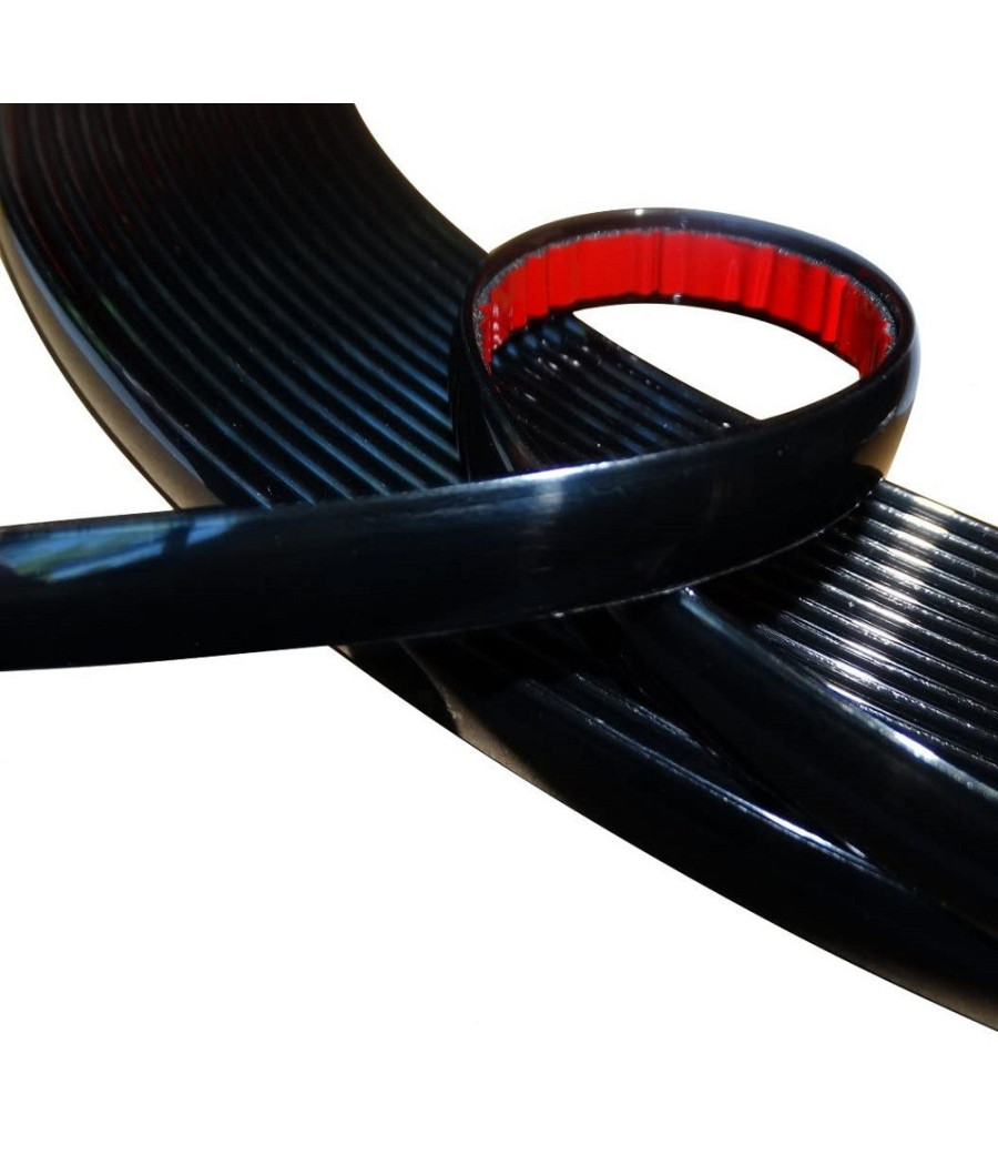 Striscia Adesiva 10mm X 5 Metri Per La Decorazione Di Auto E Moto Trasporto Nero