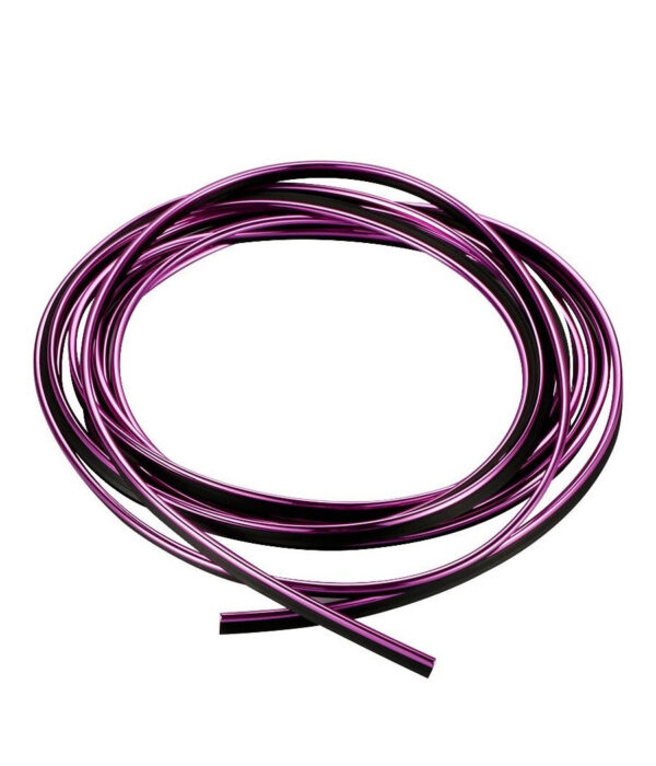 Striscia Profilo Decorativa Adesivo Cromato Cromata Viola Ws1180 5 Metri Auto