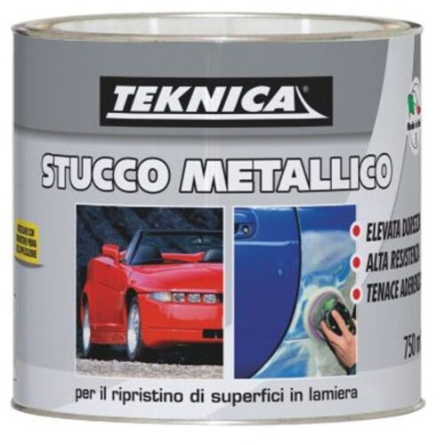Stucco Metallico Bicomponente 125ml Con Catalizzatore Riparazioni Carrozzeria