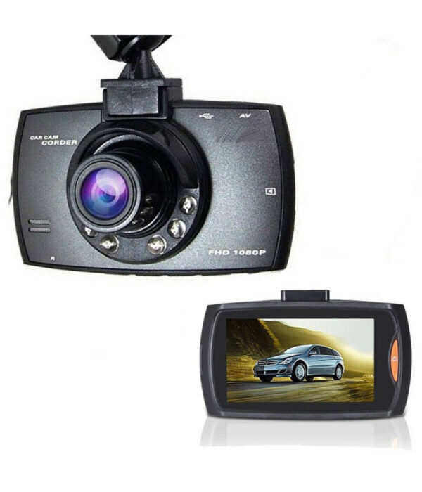 Telecamera Per Auto Full Hd Dvr Car Video Camera Visione Notturna Lcd 2,4'' 6 Led