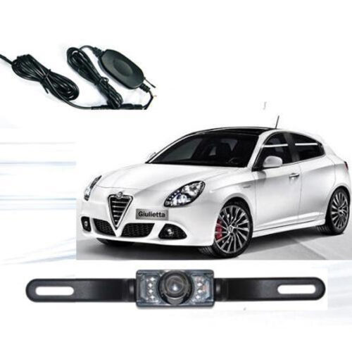 Telecamera Retromarcia Retrocamera Auto Camper 7 Led Wireless Infrarossi Colori