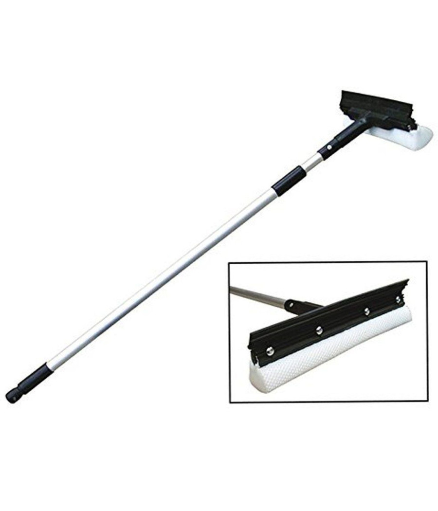 Tergivetro Estensibile Lavavetri Finestre Manuale Con Manico Telescopico