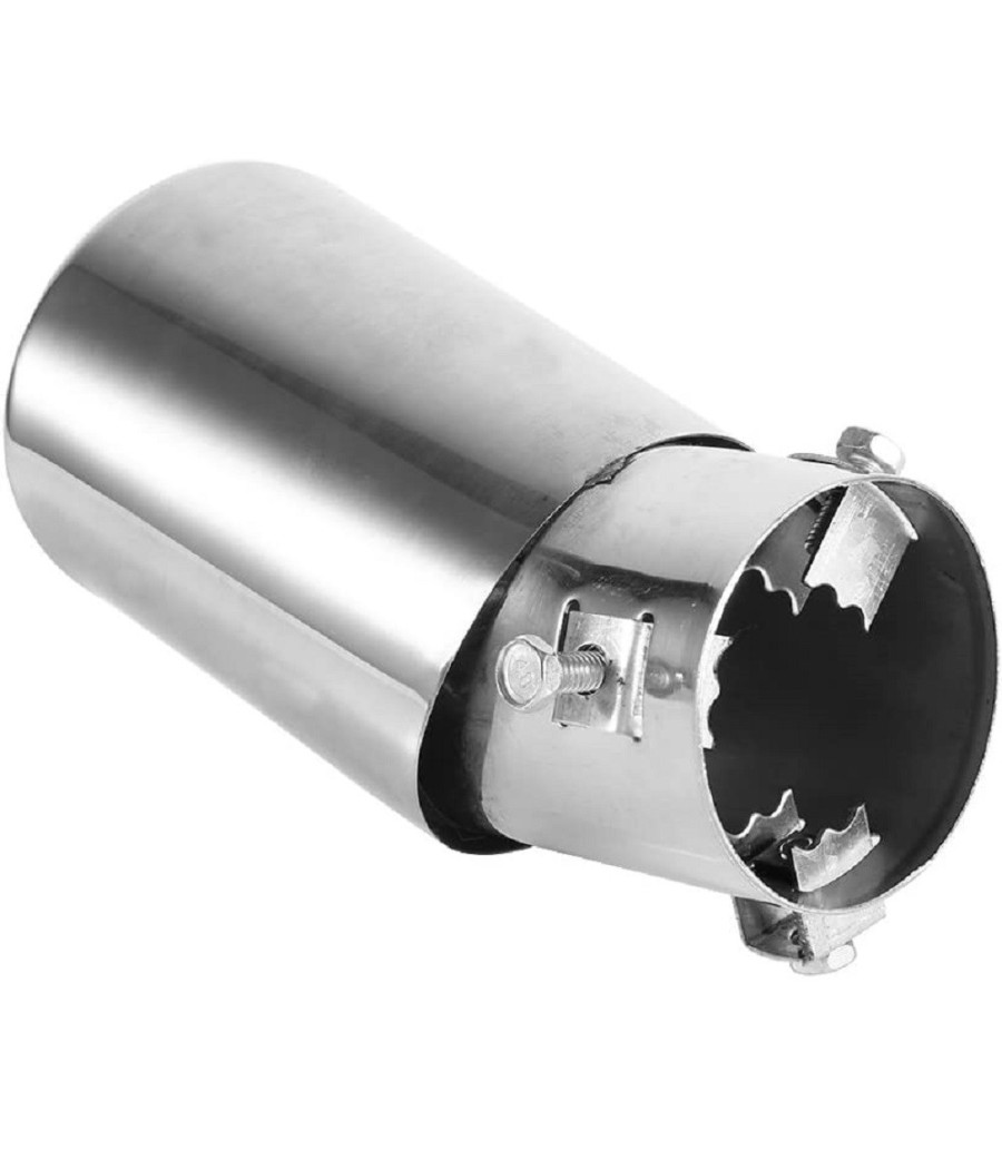 Terminale Di Scarico Marmitta Universale Posteriore 62mm In Acciaio Silenziatore