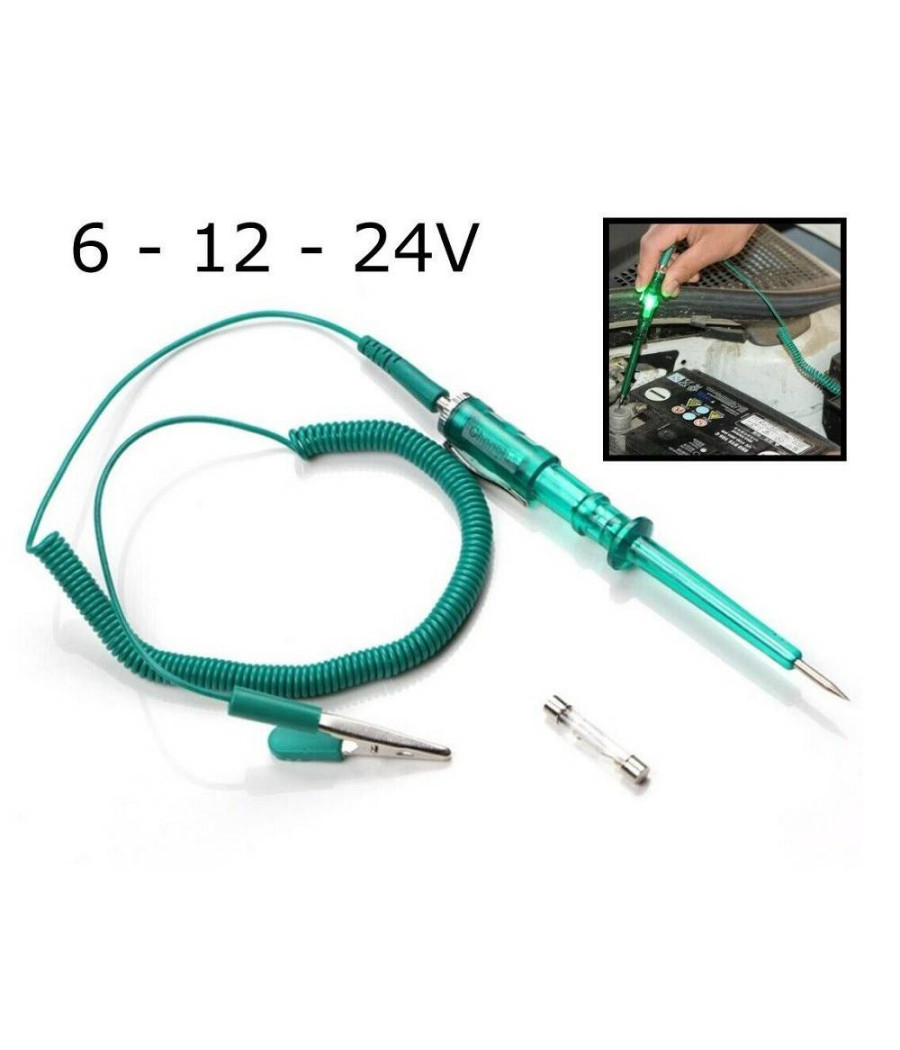 Tester Di Circuito Per Impianto Elettrico Auto Camion Dc 6 12 24v Art.85486