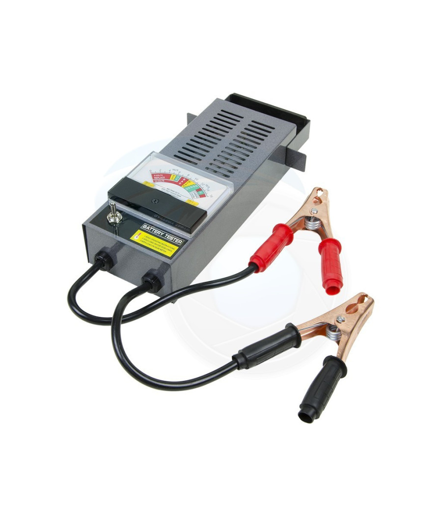 Tester Portatile Per Controllo Batteria Auto Moto Da 100 Amp A 6v E 12v Con Cavi