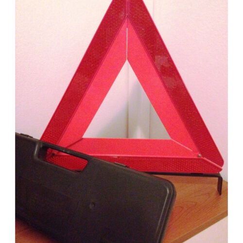 Triangolo Auto Emergenza Stradale Catarifrangente Omologato Sicurezza Custodia
