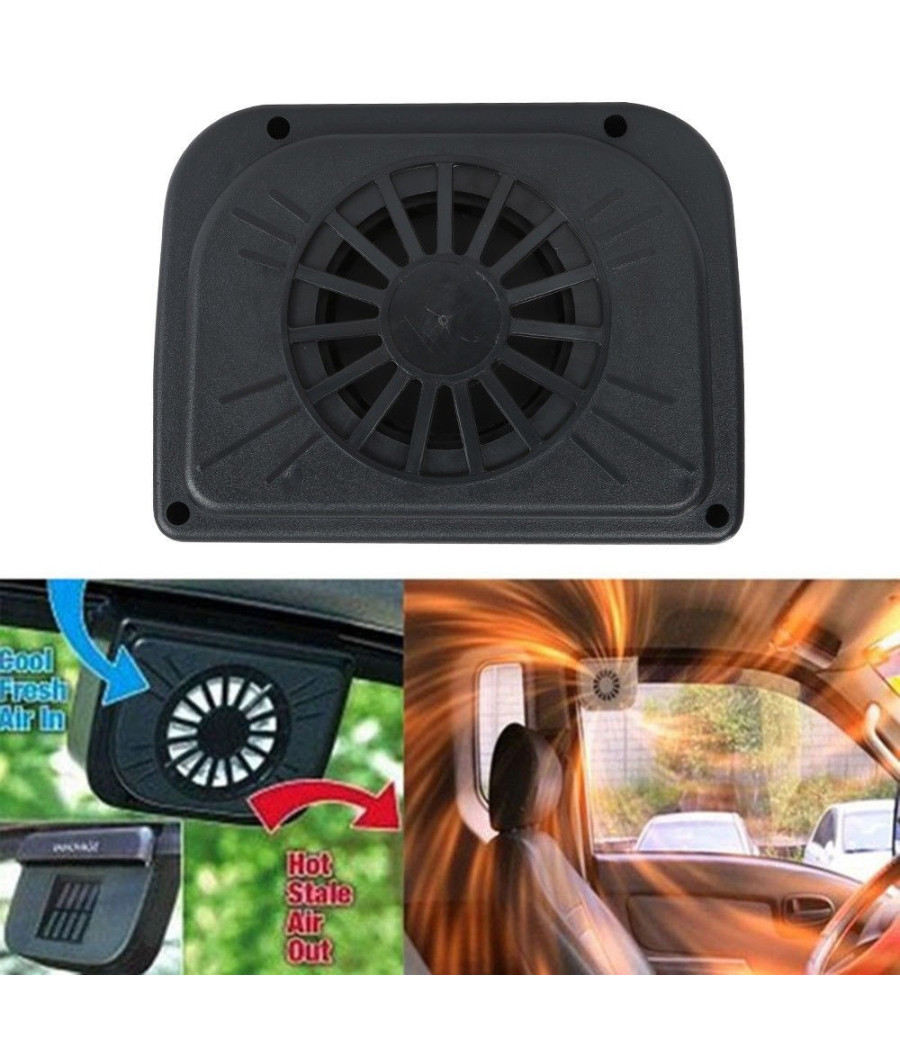Ventilatore Fan Aspiratore Aria Calda In Energia Solare Auto Camper Montaggio