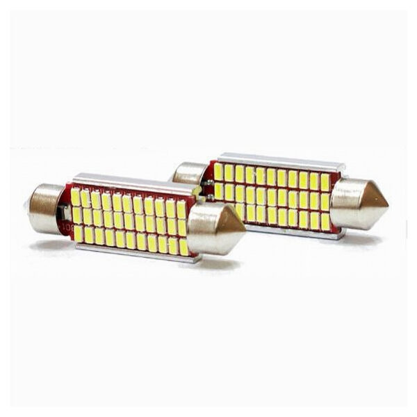 2 Coppie Lampadine Posizione Sv8.5 Canbus Maxtech L-p053 12v 42mm 33led 10w 6000k