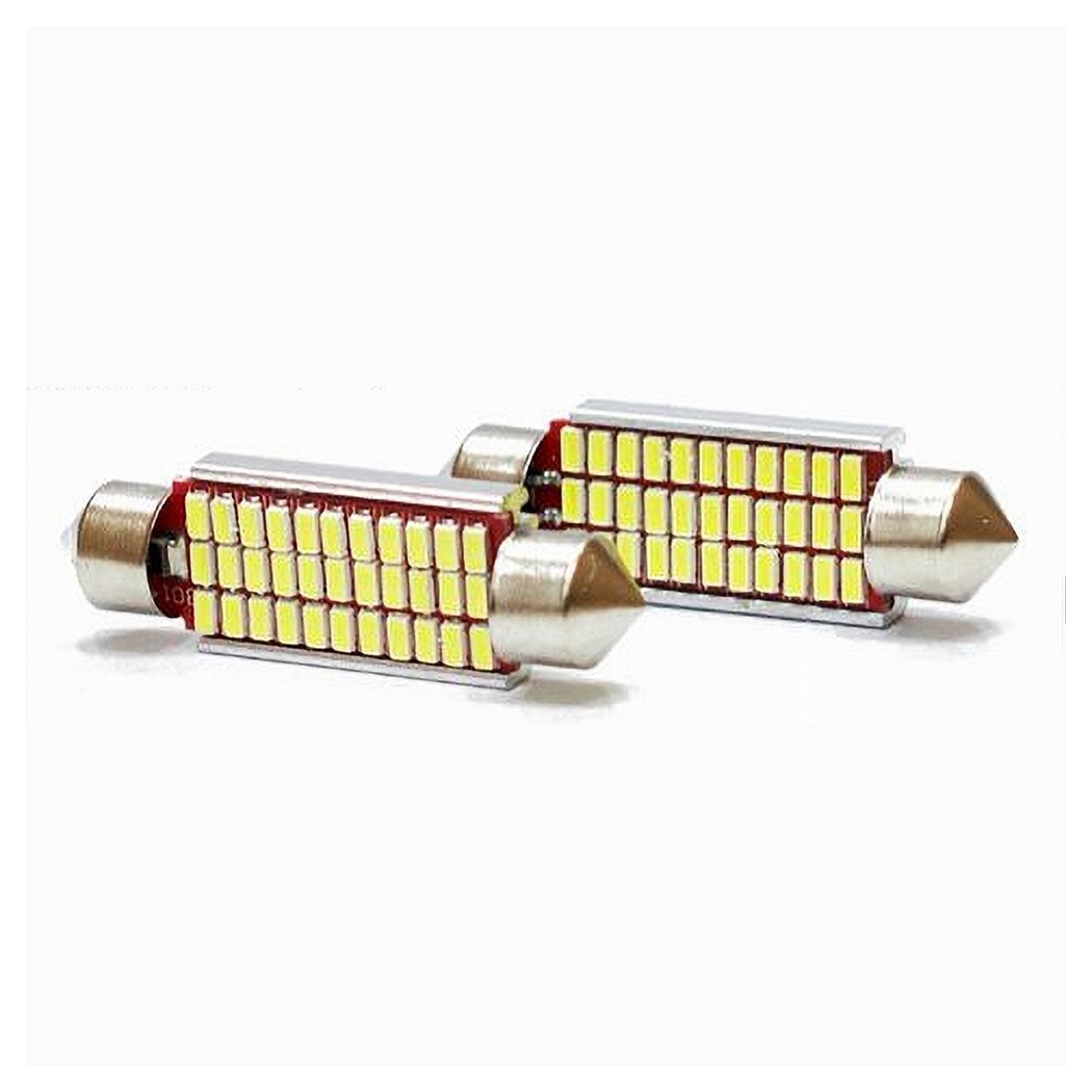 2 Coppie Lampadine Posizione Sv8.5 Canbus Maxtech L-p053 12v 42mm 33led 10w 6000k