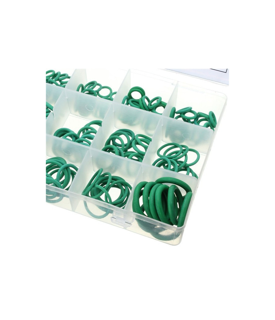 270 Pezzi Guarnizioni O'ring 18 Misure Diverse Oring Anelli Gommini Verdi - immagine 3