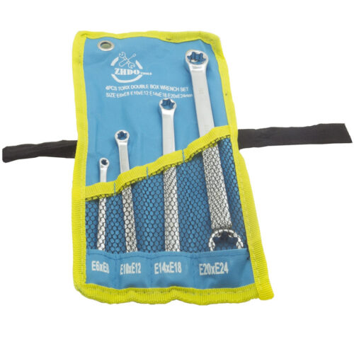 4 Chiavi Doppia Testa Torx Femmina E6xe8 – E10xe12 – E14xe18 – E20xe24