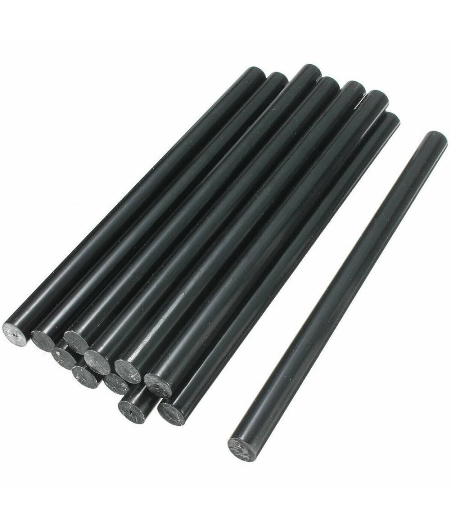 84 Stick Colla A Caldo Nera Ricarica Per Pistola Lungo 18 Cm Diametro 7 Mm