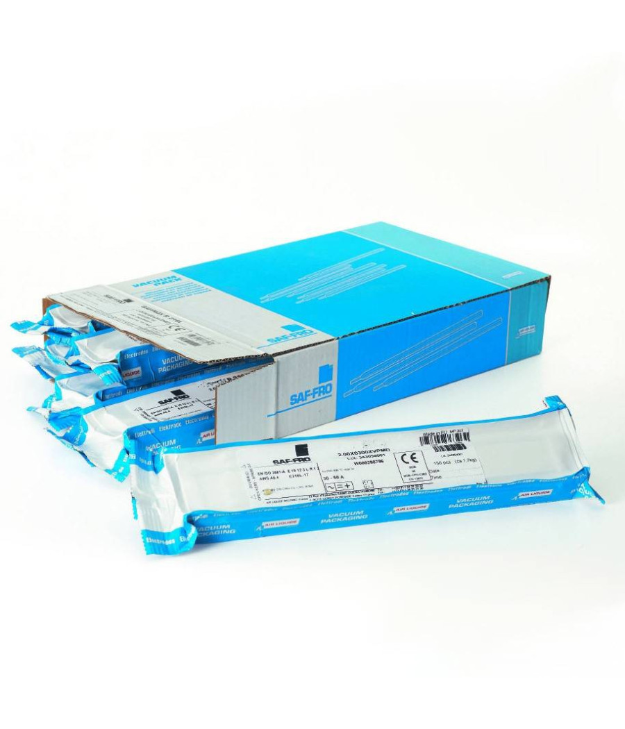 90 Pezzi Elettrodi Saldatura Acciaio Inossidabile Inox 2.5x300mm Safinox R 316l