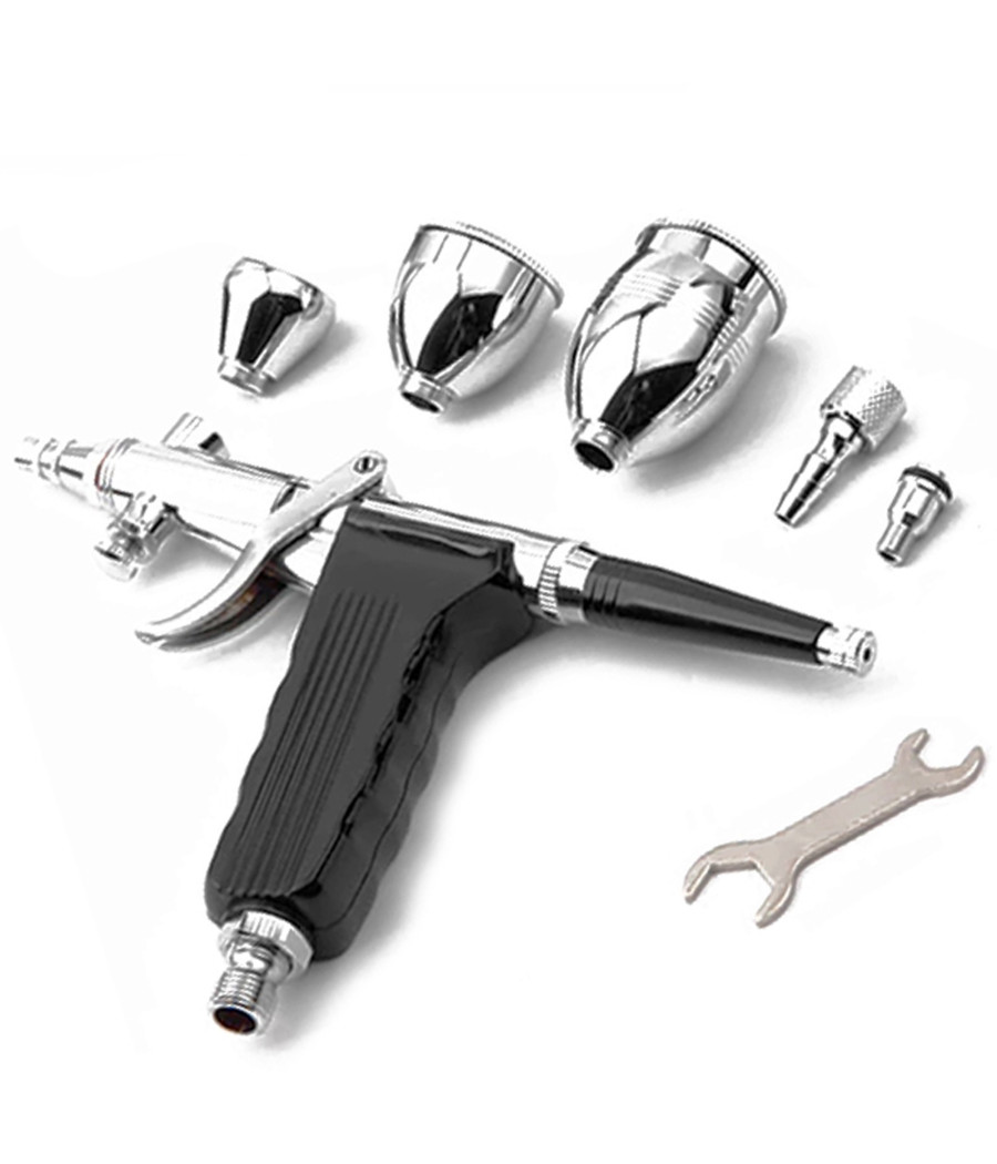 Aerografo Doppia Azione Tratto Fine 0,3mm Aeropenna Aria Compressa Serbatoi 116a