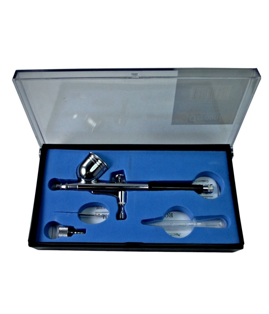 Aerografo Doppia Azione Tratto Fine 0,3mm Per Compressore Aeropenna Hd-130 - immagine 2