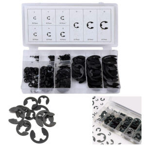 Anelli Elastici Seeger Kit Da 300 Pz Assortiti Rondelle Anello Elastico E-clips