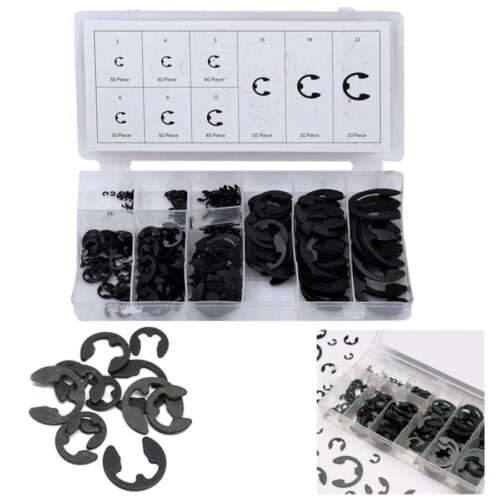 Anelli Elastici Seeger Kit Da 300 Pz Assortiti Rondelle Anello Elastico E-clips