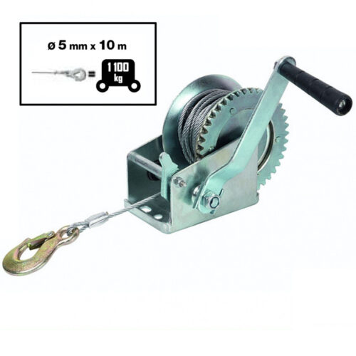 Argano Verricello Paranco Manuale 2 Velocita’ Trazione 1100/2200 Kg Ribitech