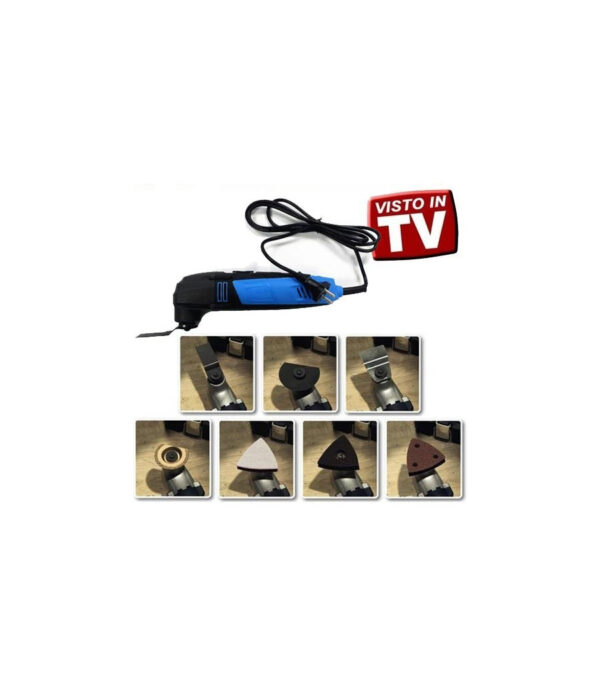 Attrezzo Elettrico Multi Tool Set Utensile Raschietto Rotatorio Con 19 Accessori - immagine 2