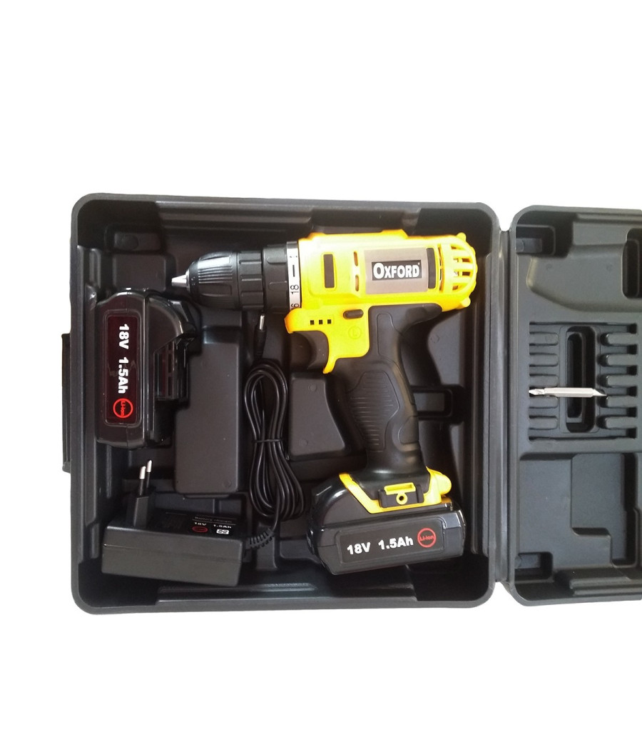Avvitatore 18v Trapano Batteria A Litio Caricabatterie 2 Batterie Ricaricabile - immagine 2