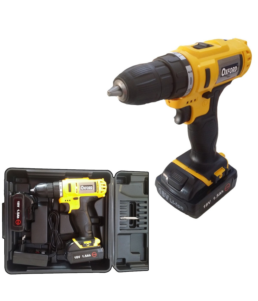 Avvitatore 18v Trapano Batteria A Litio Caricabatterie 2 Batterie Ricaricabile