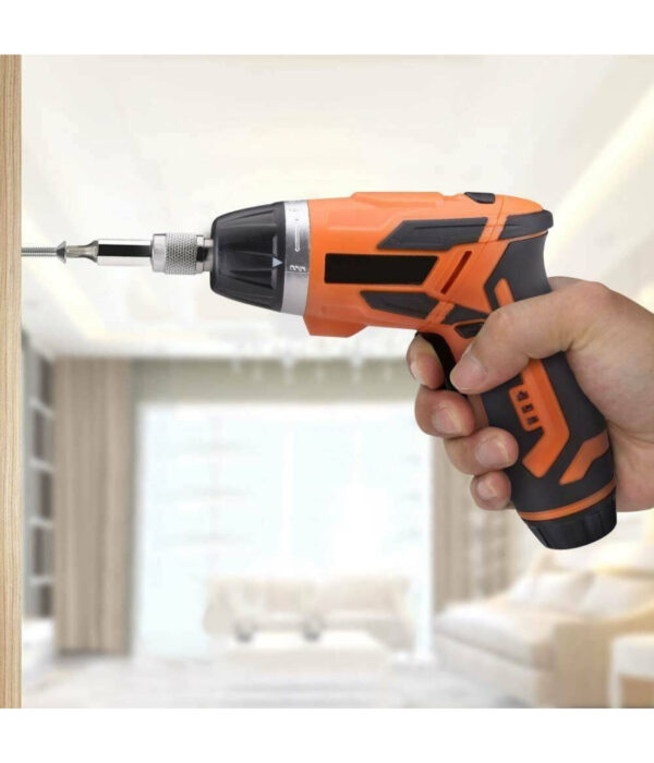 Avvitatore Cacciavite Elettrico A Batteria Trapano Con 38 Punte E Torcia Led - immagine 2