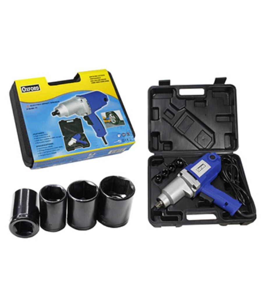 Avvitatore ½" Elettrico 800 Watt Impulso Svitaruote Elettronico Con Bussole