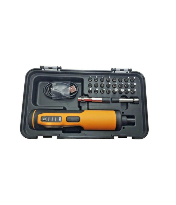 Avvitatore Mini Cacciavite Elettrico Cordless 3.6v 4nm 2 Led 26 Inserti P800119 - immagine 2
