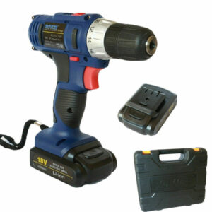 Avvitatore Trapano A Batteria 18v 2 Batterie Litio Ricaricabile In Valigetta