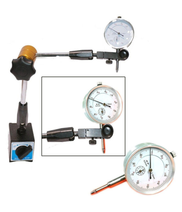 Base Magnetica Snodabile + Comparatore Centesimale Tornio Base Snodabile