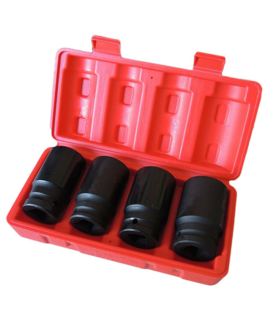 Bussole Boccole Per Pistola Avvitatore Pneumatico Set 4 Pz Da 3/4"da 30 A 36mm