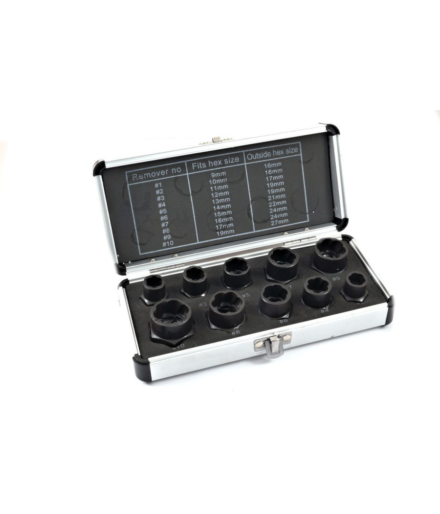 Bussole Estrattori Dadi E Bulloni Danneggiati Alte Basse Set 10 Pz - immagine 2