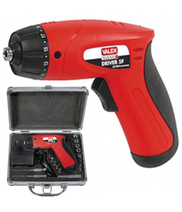Cacciavite Avvitatore A Batteria Al Litio Driver 5fv In Valigetta Valex 1422530