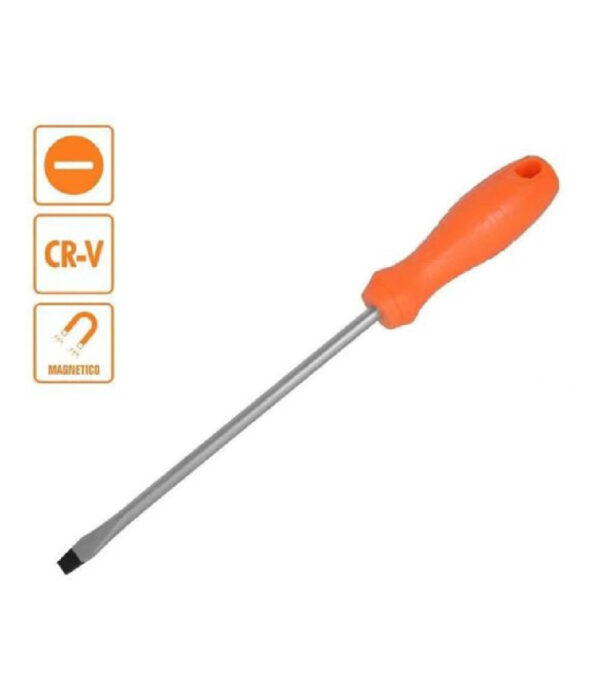 Cacciavite Giravite 6x100 Mm Con Punta Magnetica A Taglio In Acciaio Cr-v 97499 - immagine 3