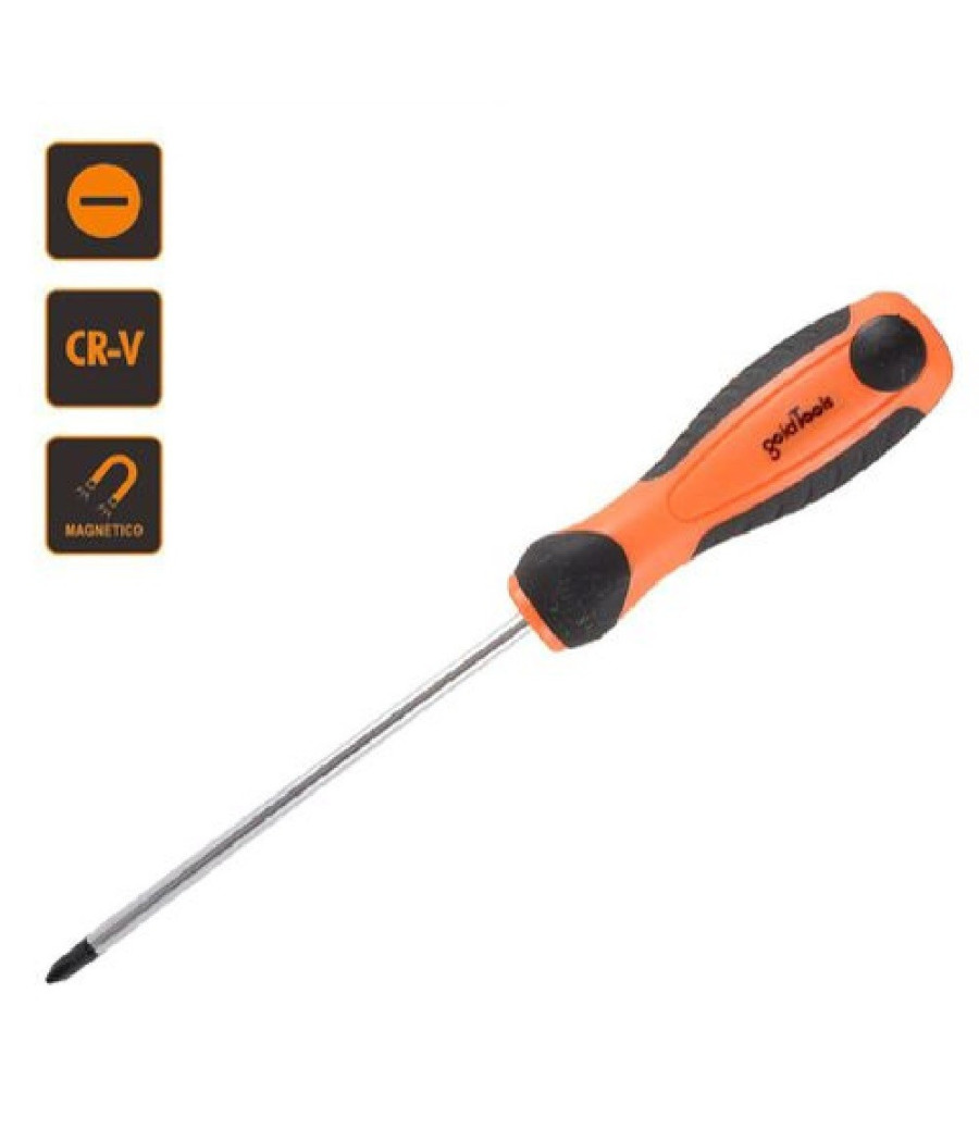 Cacciavite Lungo Giravite 6x450mm Punta Magnetica A Croce In Acciaio Cr-v 91873 - immagine 2