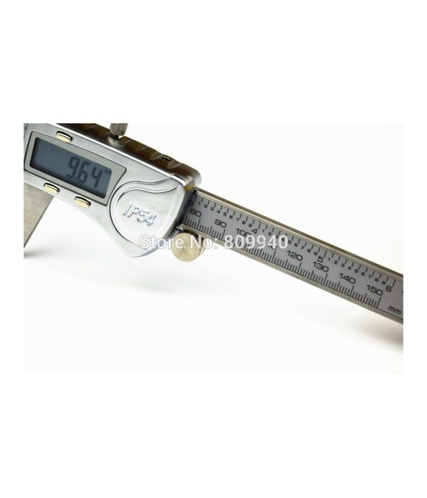 Calibro Digitale A Corsoio Display Lcd 150mm In Acciaio Con Custodia Rigida - immagine 2