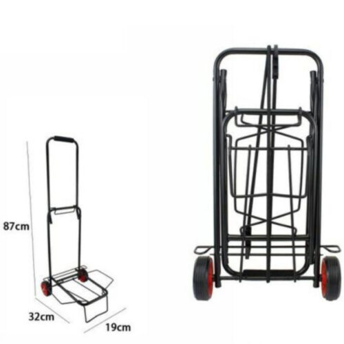 Carrello Portapacchi Alluminio Pieghevole Richiudibile Portata Max 50 Kg 2 Ruote
