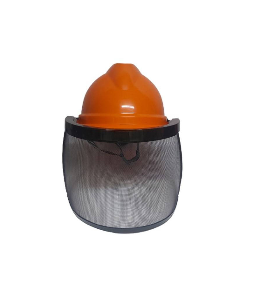 Casco Elmetto Protettivo Con Visiera A Rete Per Decespugliatore E Tagliaerba - immagine 2