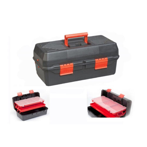 Cassetta 43cm 17″ Porta Utensili Valigetta Borsa Attrezzi In Plastica Minuteria Scomparti Interni