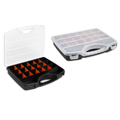 Cassetta Porta Utensili 20 Scomparti Valigetta Plastica Attrezzi Organizer Accessori