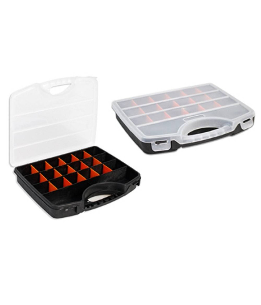 Cassetta Porta Utensili 20 Scomparti Valigetta Plastica Attrezzi Organizer Accessori