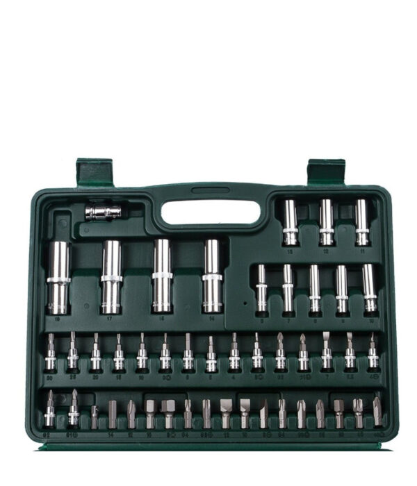 Cassetta Valigetta Set Cricchetto 94 Pz Kf-94 Acciaio Cromo Vanadio 1/2" 1/4" - immagine 3