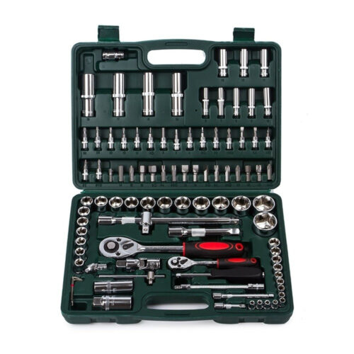 Cassetta Valigetta Set Cricchetto 94 Pz Kf-94 Acciaio Cromo Vanadio 1/2″ 1/4″
