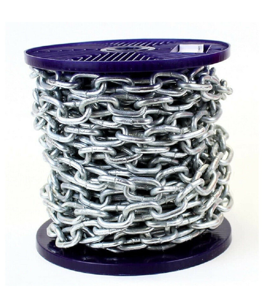 Catena Di Sicurezza In Ferro Zincato Saldata Catene Genovese Bobina 3 Metri