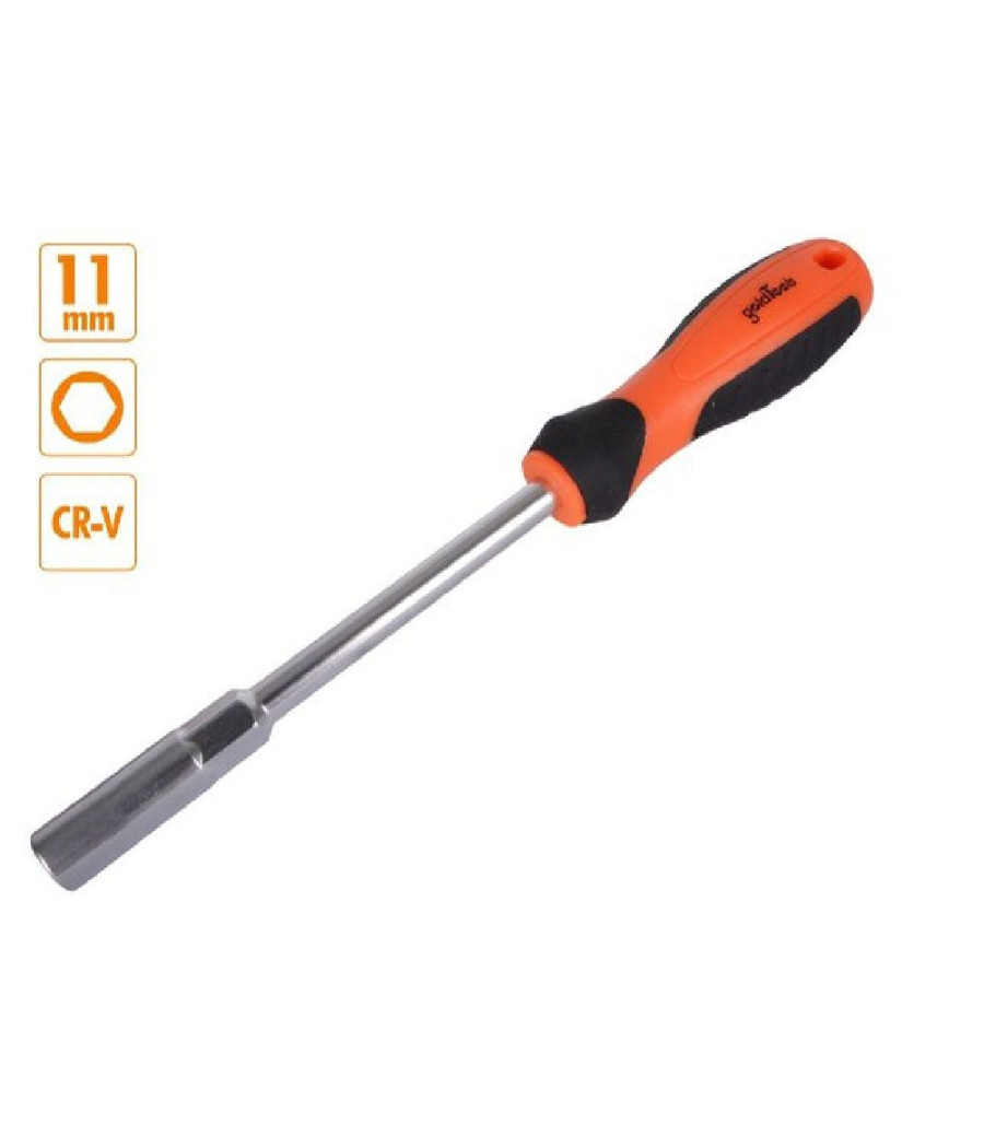Chiave A Bussola Esagonale 11mm Cacciavite Cr-v Con Impugnatura Ergonomica 94867 - immagine 2