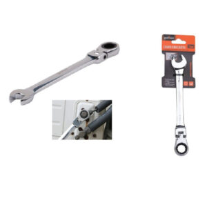 Chiave A Cricchetto Combinata 15mm Testa Pieghevole Cromo Vanadio Utensile 91736