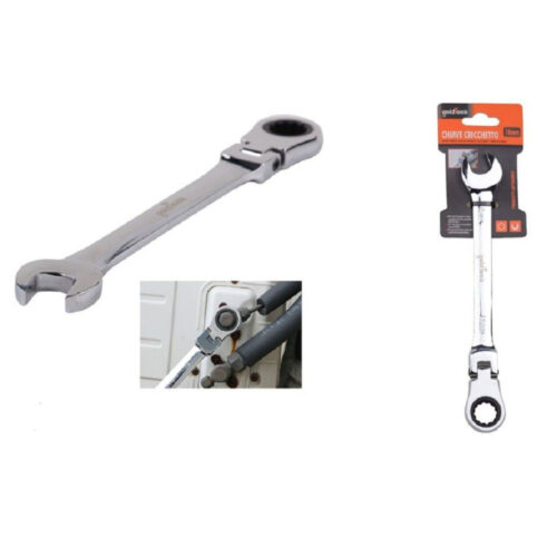 Chiave A Cricchetto Combinata 16mm Testa Pieghevole Cromo Vanadio Utensile 91737