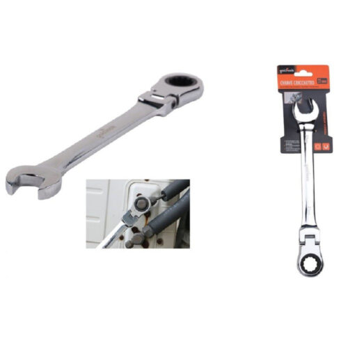 Chiave A Cricchetto Combinata 21mm Testa Pieghevole Cromo Vanadio Utensile 91742