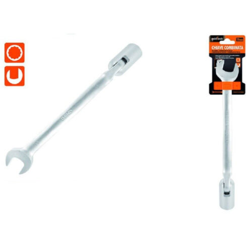 Chiave Combinata 19mm Fissa E A Bussola Poligonale Con Snodo Cromo Vanadio 97567