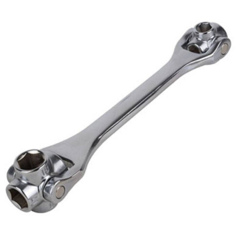 Chiave Combinata Multifunzione Testa Girevole 360° A Bussola 12 A 19 Mm
